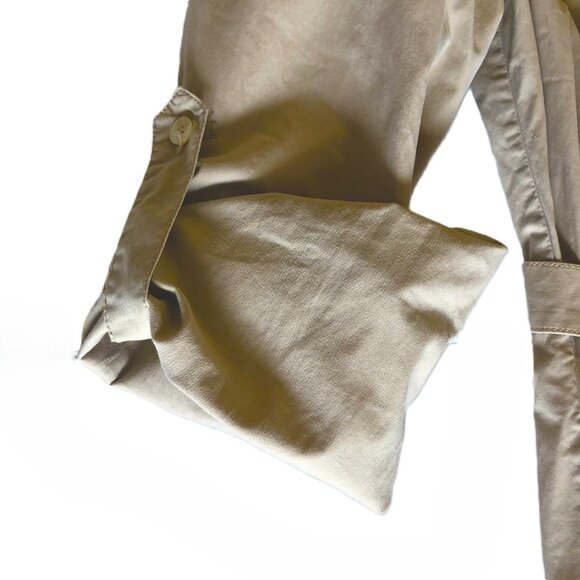 Brooks Brothers Shirtdress Button Front Belt Size 10 Safari Cargo Trench Utility - Picture 10 of 16